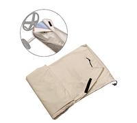 HEEPDD Copertura Protettiva per Avvolgitore Solare per Piscina, Copertura Solare Impermeabile per Piscine Interrate, Tessuto Leggero Color Crema con Protezione Antipolvere 192,9x37,8 Pollici (S: