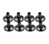 HEEPDD Coperture di Piatti Lunghi Realizzati in Plastica Robusta, Arrugginita, Nero, Accessori per Tamburi da 8 Pezzi Nan