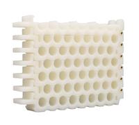 HEEPDD Copricavo per Copertura Gestione Cavi, Materiale ABS e Rame, Diametro Foro 9 Mm, per Cavi CAT5 CAT6 CAT7, Forniture per Uso Domestico e Ufficio (8x6 fori)