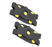 HEEPDD Copriscarpe Antiscivolo TPE 5 Denti in Acciaio Ramponi Elevata elasticità Adatto a Tutte le età Ghiaccio Camminate Sci Presa di Sicurezza su Superfici Lisce Facile da Indossare per attività