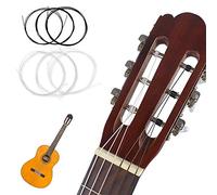 HEEPDD Corde per Chitarra Classica, Materiale in Nylon per una Gamma Tonale Chiara, Facile Installazione per Riparazioni Rapide, Prestazioni Ideali per lo Studio, Gioco Casual, Set da 6 Corde (
