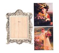 HEEPDD Cornice per foto di casa delle bambole 1:12, modello di simulazione decorativo grande fine dettagliato cornice per foto di casa delle bambole 1:12 per accessori per la casa delle bambole (B)