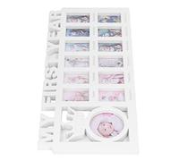 HEEPDD Cornice Portafoto per Neonato, Materiale Plastico, Cornici per Bambini di 12 Mesi, Record di Crescita Mensile, Decorazione per la Casa, 15x7,3x0,6 Pollici Nan Decorazione Quotidiana (WHITE)