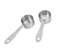 HEEPDD Cucchiaino da caffè 2 Pezzi, Cucchiaio Dosatore in Acciaio Inossidabile con Manico Lungo per 30 Ml di Cioccolato Al Latte in Polvere caffè tè Freddo