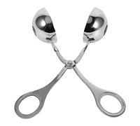 HEEPDD Cucchiaio per Alimenti Kitchen Craft Pressa per Carne in Acciaio Inossidabile, 1,77 Pollici, Argento, per Polpette, Polpette di Melone, Pasta per Biscotti, Utensili da per Alimenti per