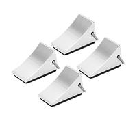 HEEPDD Cunei per Ruote RC, per Auto Telecomandate Universali, 4 Pezzi di Cunei Rossi Maggiore stabilità, per Ruote RC, Lega di Alluminio, Buon Fissaggio, Modello Giocattolo Nan (SILVER)