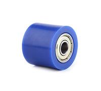 HEEPDD Cursore a Rulli per Puleggia Catena 8mm 10mm Ruota Tendicatena, Cuscinetti per Carichi Pesanti per Motociclette ATV Dirt Pit Bikes, Motore di Allineamento Avanzato Universale (Blu 8MM)