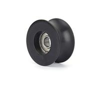 HEEPDD Cuscinetti a Rulli in Nylon, Puleggia con Scanalatura a U Ad Alta Resistenza all'usura, Funzionamento Regolare 8 Mm per Attrezzature per la Movimentazione di Porte e Finestre