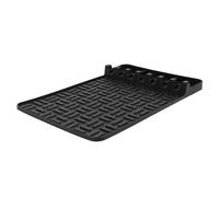 HEEPDD Cuscinetti Grill e Tappetini per Pavimenti in Silicone Tappetini a Piastra, Tappetino Spatola Silicone Lavabile Grill BBQ Caddy Utensils Porta del Tappetino per Scaffali Laterali da Banco di