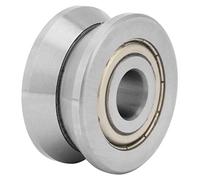 HEEPDD Cuscinetto con Scanalatura a V, Rullo Guida a Scorrimento Regolare con Diametro Interno di 0,47 Pollici per Applicazioni di Attrezzature Tessili per Macchinari pesanti. Le Sfere a Basso