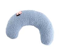 HEEPDD Cuscino per Gatti a Forma di U Cuscino per Animali in Peluche, Tappetino per Dormire a Forma di Luna per Cani Gatti con Cotone Perlato, Multifunzionale per Protezione Cervicale per Animali