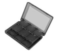 HEEPDD Custodia per Attrezzature da Gioco Custodia per Carte da Gioco 28 in 1 per 3DS DSI LL, Plastica PP, Contiene 22 Cartucce, 2 Schede SD, 2 Pennini, Bianco Rosa Blu per 3DS DSI LL, PP (BLACK)