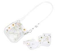 HEEPDD Custodia Protettiva per Borsa da Trasporto per Fotocamera Istantanea Mini11 9 8, Materiale in PVC per Fotocamera Istantanea Mini11 9 8, Materiale in PVC con Cinturino Regolabile, Design Daisy