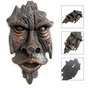 HEEPDD Decorazione del Volto di un Albero Artistico da Giardino, Scultura di Albero in Resina, Decorazione Esterna Unica per Giardino e Patio, per Larga 24,6 Cm per Tutte le età (Faccia d'albero W43)