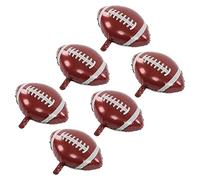 HEEPDD Decorazioni per Feste di Calcio 6 Pezzi Palloncini da Calcio, Foglio di Alluminio Riutilizzabili Sicuro Non Tossico Decorazioni per Feste di di Grandi Dimensioni per a Tema Sportive di