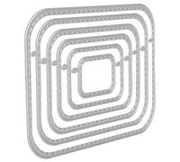 HEEPDD Design in Pelle, Fustella per Artigianato in Metallo, Acciaio Al Carbonio a Forma Rettangolare per Album di Ritagli e Progetti Artistici Fai-da-te