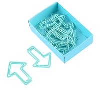 HEEPDD di Carta 12 Pezzi in Metallo Rosa o Azzurro con Rivestimento in Plastica per la Lettura della Scuola di Ufficio Libri Documentazione Marcatura e Organizzazione delle Forniture (Ciano)