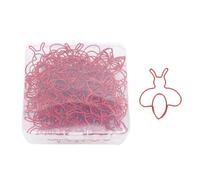 HEEPDD di Carta a Forma di Ape Paperclips Segnalibri da 50 Pezzi Decorative di Ferro Robusti per L'organizzazione di File Artigianali con Scatole Trasparenti per i Regali per (rosso)