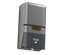 HEEPDD Dispenser Manuale Di Sapone, Dispenser Di Sapone Da Controsoffitto Contenitore Per Liquidi, Capacità Di 800 Ml Per Bagno Hotel Ristorante Di Manuale, ABS Montaggio A Parete Bagno Nan (SILVER)