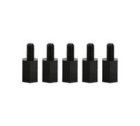 HEEPDD Distanziali in Nylon Malefemale Hardware di Sorteneria Sostenibile per Elettronica -Hardware 100 Pezzi M2 M3 M3 M4 Dado a Vite Rotonda in Plastica, 8 Mm di Lunghezza del Filo per Fare -gli