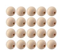HEEPDD Distanziatore in Legno Burlywood, Legno Sintetico, 100 Pezzi di Perline Decorative in da 25 Mm per la Decorazione Domestica Fai da Te