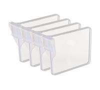 HEEPDD Divisore del Frigorifero a Scomparsa, Clamp/Holder Separatore Frigorifero Estesibile per Organizzazione Personalizzata e Archivio NAN (L)