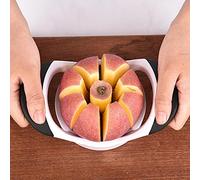 HEEPDD Divisore per Affettare la Frutta, Tagliafrutta in Acciaio Inossidabile per Spicchi di Patate, Pomodoro e Mango, Utensile da Facile da Usare per Chef Domestici (mela)