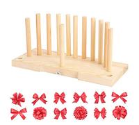 HEEPDD Durevole Macchina per Papillon Portatile Strumento per la Creazione di Fiocchi, Creatore di Fiocchi Portatile per Ghirlande in Legno per il Confezionamento Personalizzato e la Categoria (Beige)