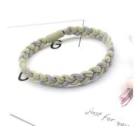 HEEPDD Elastico per Capelli Morbido e Confortevole Alta elasticità Fascia per Capelli Piccola Materiale in Tessuto Delicato per un Uso Quotidiano Sicuro Al Lavoro in Palestra o in Gita Design (Verde
