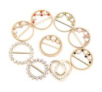 HEEPDD Elegante Bofanda Imitazione Tampone 9 Pezzi di Magliette Lucide, Opere Eleganti o Feste, Materiale Metallico