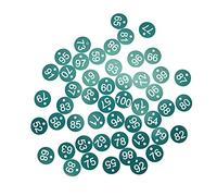 HEEPDD Etichetta Numerata da 50 Pezzi, Materiale ABS, Comoda Etichetta di Marcatura per Apicoltura e Allevamento di Bestiame, Diametro 3,6 Cm (GREEN)