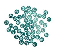 HEEPDD Etichetta Numerata per Apicoltura, Materiale ABS, Facile da Usare e Colori Vivaci, Perfetta per l'identificazione e l'allevamento del Bestiame, 50 Pezzi Misura 3,6 Cm (GREEN)