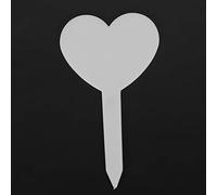 HEEPDD Etichette da Giardinaggio Colorate da 100 Pezzi, Etichette per Piante a Forma di Cuore in PVC Impermeabile, Ideali per Arte del Giardino e Vasi da Fiori Facile Identificazione delle Piante