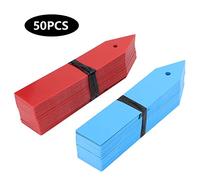 HEEPDD Etichette delle Piante 100 Pezzi da 100 Pezzi in PVC Tag Pianta Marker Etichette dei Semi di Semi di Scuola Materna, Resistenza Ai Raggi Impermeabili, Doppio Uso per Inserire e Sospendere il