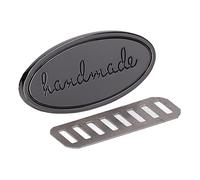 HEEPDD Etichette Fatte a Mano, Bottoni Ecologici Robusti Durevoli, con Aspetto Squisito, per Borse da Cucito Portafogli Borse Artigianato in Stoffa per Bambole Etichette Fatte a Mano, 5 Set in Lega