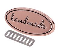 HEEPDD Etichette Fatte a Mano, Bottoni Ecologici Robusti Durevoli, con Aspetto Squisito, per Borse da Cucito Portafogli Borse Artigianato in Stoffa per Bambole Etichette Fatte a Mano, 5 Set in Lega