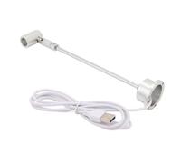 HEEPDD Faretto Testa Orientabile Lampada da Terra in Lega di Alluminio Alimentata Tramite USB da 1 W con Luce Morbida Senza Abbagliamento per Collezioni Espositive Opere d'arte Faretto LED per