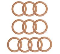 HEEPDD Fasce Elastiche per Pistone della Pompa Set di Anelli in Gomma per Cilindro del Compressore d'aria 10 Pezzi Resistente Agli Urti Leggero Design Pratico 2,95 X 2,20 X 0,04 Pollici Manutenzione