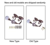 HEEPDD Fermatende, Bronzo Rosso con Sfera di Cristallo, Robusta Struttura in Metallo, Elegante Design Europeo, Versatile per Tende e Ganci da Parete, Perfetto per la Decorazione Domestica, Crea