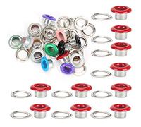 HEEPDD Fibbia con Occhiello, Set da 500 Pezzi per Occhielli in Ferro e Metallo con Dimensioni 0,18 Pollici e 0,24 Pollici, Perfetta per la Realizzazione di Scarpe Fai da Te, Artigianato in Pelle e