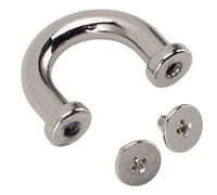 HEEPDD Fibbia del Connettore Ad Anello D, 10 Set di Sacchetti Bridge a Forma di Forma Grillo Resistente Allo Sbiadimento Facile Installazione per Borse da Collane Nan (#2)