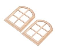 HEEPDD Finestra in Miniatura per Bambola in Legno Composito Stabile e Resistente Accessorio Microlandscape 2