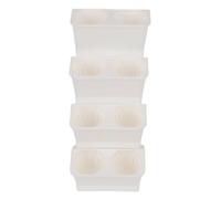 HEEPDD Fioriera Sospesa a Muro per Giardinaggio Verticale Interno Ed Esterno Materiale Durevole in PP Tasche Profonde 22,4x9,4 Pollici Decorazioni per la Casa con Balcone da Giardino (WHITE)