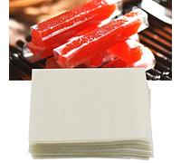 HEEPDD Fogli Quadrati di Carta di Riso Commestibile, Involucro di Torrone Premium, Carta Wafer da 500 Pezzi per Realizzare Torte e Caramelle, 3x3,5 Pollici, Ideale per Panifici