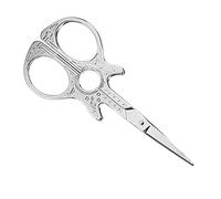 HEEPDD Forbici a Forma di Chitarra Forbici da Cucito Antichi, Ricamo in Acciaio Inossidabile Arte Artigianale a Croce, per Fai -da -te, Arrancando Altre Forniture di Cuciture e Ricami (SILVER)