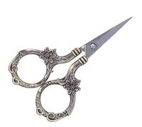 HEEPDD Forbici da Ricamo in Fiore, Cesoie per Punto Croce su Misura in Acciaio Inossidabile, Strumento Decorativo Vintage per Ricamo e Uso Quotidiano, Lunghe 9 Cm (Bronzo)
