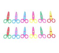 HEEPDD Forbici per Bordi Decorativi per Bambini da 12 Pezzi, Forbici Artigianali con 6 Modelli Unici per Scrapbooking e Lavori con la Carta per Bordi Decorativi per Bambini da 12 Pezzi, Ufficio