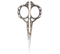 HEEPDD Forbici Ricamo, Forbici per prugne intagliate Vintage Forbici per Cucire con Punta Appuntita in Acciaio Inossidabile per Fai da Te su Misura(Bronzo)