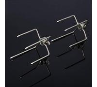 HEEPDD Forchette per Girarrosto, Forchette per Carne in Acciaio Inossidabile per Barbecue Grill 2 Pezzi Cottura Senza Sforzo per Pollo, Pesce e Carne Design Facile da Pulire Dimensioni 4,25 X 2,56