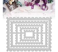 HEEPDD Fustella Artigianale, Fustella con Cornice Cucita Annidata in Acciaio Al Carbonio, Versatile per Scrapbooking, Creazione di Cartoline e Album Fotografici